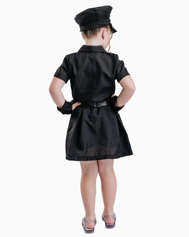 Fantasia Policial Elegante Infantil Feminina com Acessórios