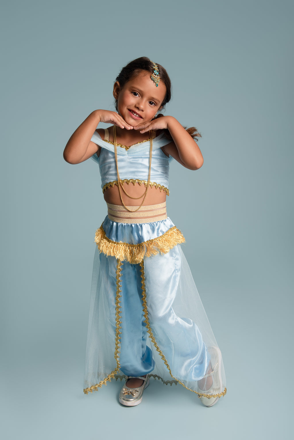 Fantasia Princesa do Oriente Azul Encanto Infantil