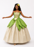 Fantasia Princesa do Sapo Jardim Encantado Feminina Luxo Adulto Vestido Longo Verde