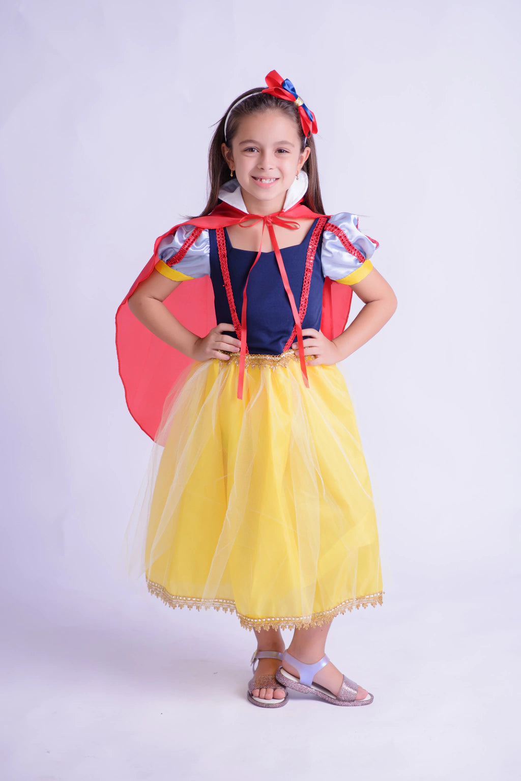 Fantasia Longa Princesa Clássica Encantada Infantil