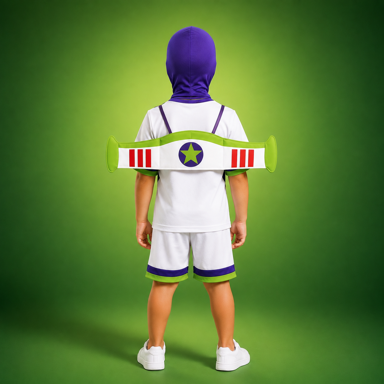 Fantasia Buzz Infantil com Asas e Capuz