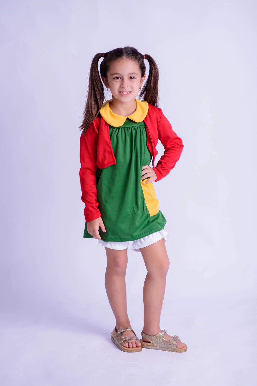 Fantasia Menina do Vestido Verde Infantil