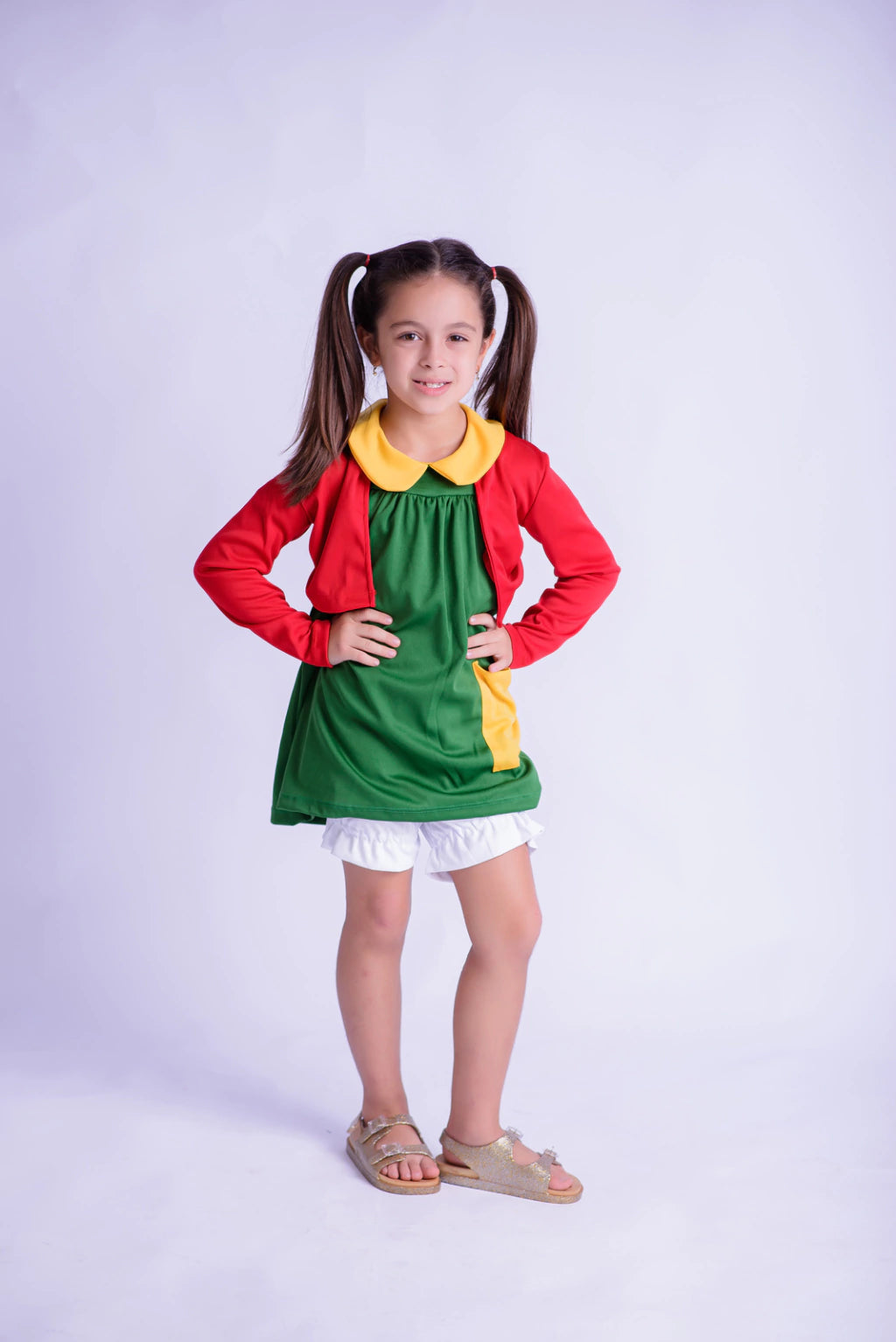 Fantasia Menina do Vestido Verde Infantil
