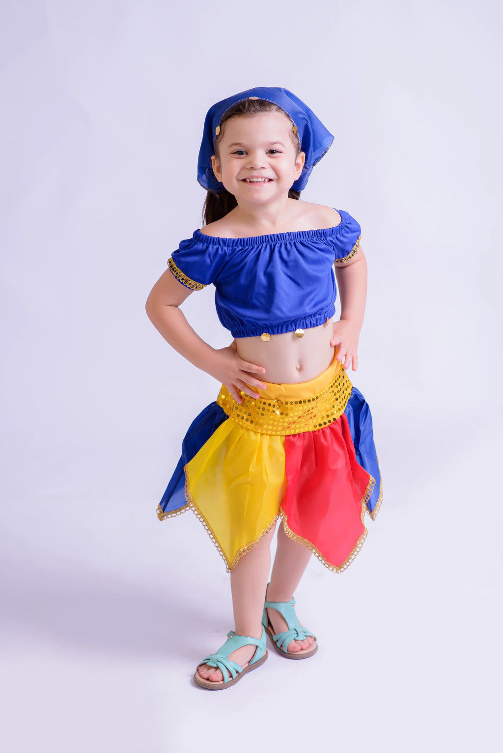 Fantasia Dançarina Colorida Encanto Infantil