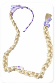 Tiara Infantil com Trança Loira Estilo Princesa – Acessório de Fantasia para Meninas