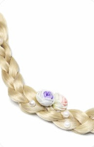 Tiara Infantil com Trança Loira Estilo Princesa – Acessório de Fantasia para Meninas