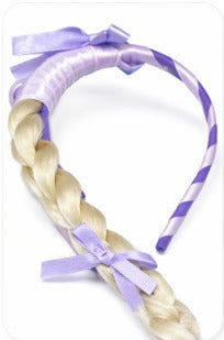 Tiara Infantil com Trança Loira Estilo Princesa – Acessório de Fantasia para Meninas
