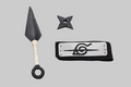 Kit Fantasia Ninja Infantil – Kunai + Shuriken + Faixa Ninja Cosplay