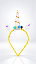 Tiara Infantil Unicórnio Colorida com Detalhes em PomPom