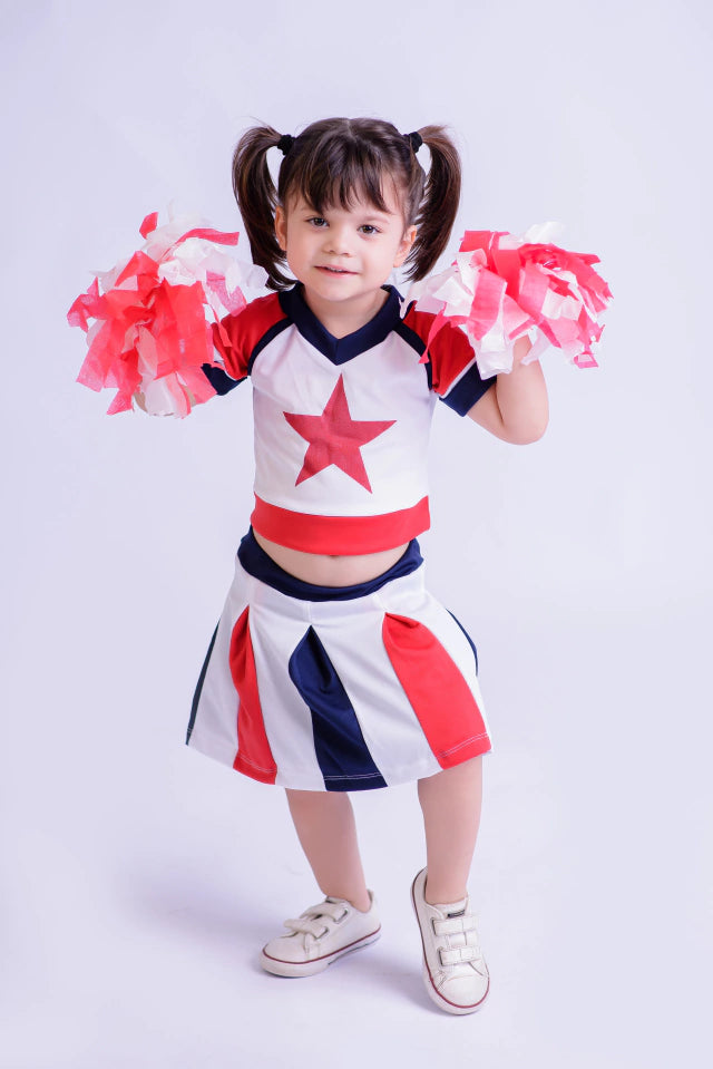 Líder de Torcida Estrela Infantil com Pompom