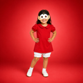 Fantasia Infantil Menina Valente com Máscara