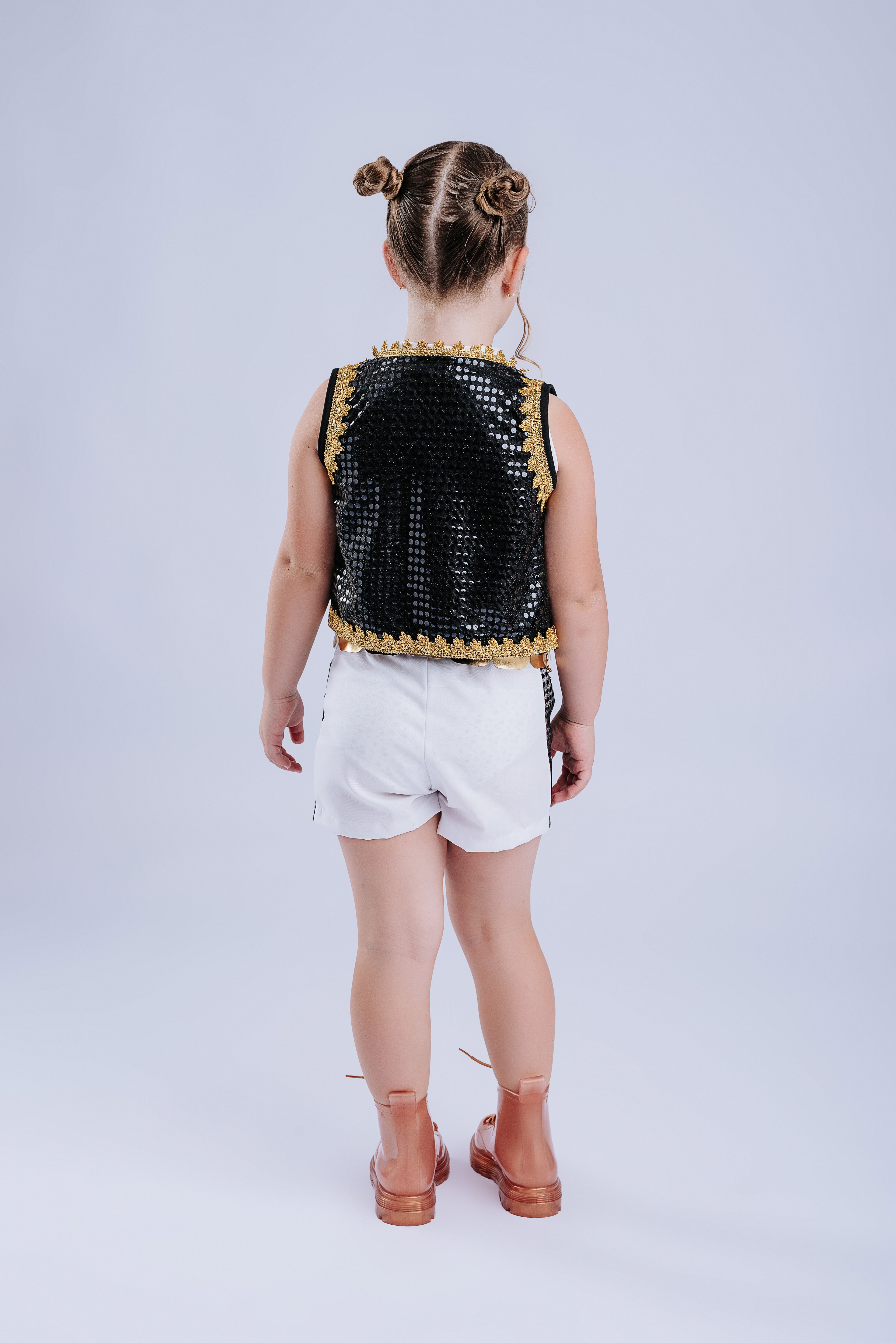 Fantasia Diva Pop Estilo K-pop Star Luxo Infantil