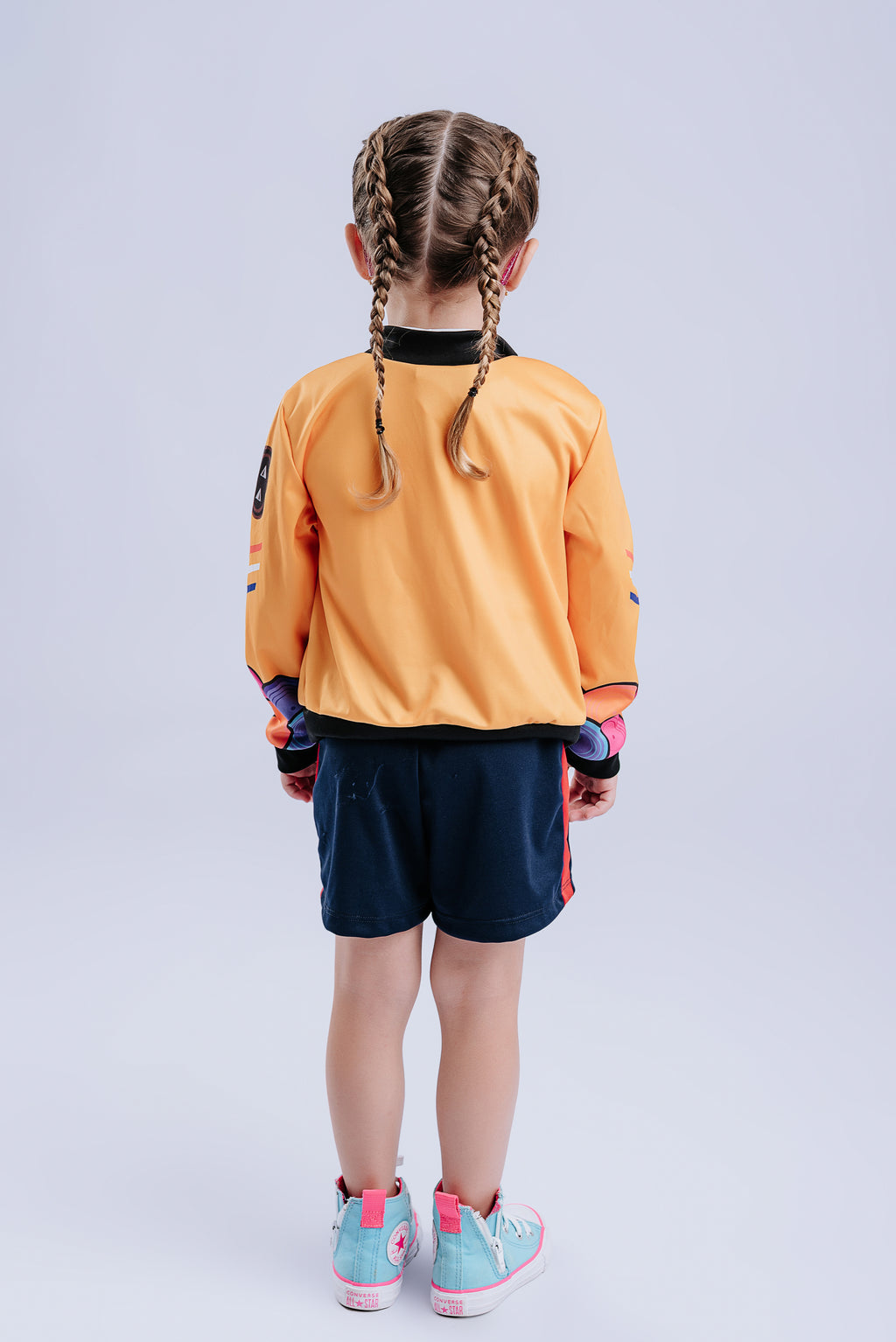 Fantasia K-pop Infantil Jaqueta Amarela Look Estilo Coreano Luxo