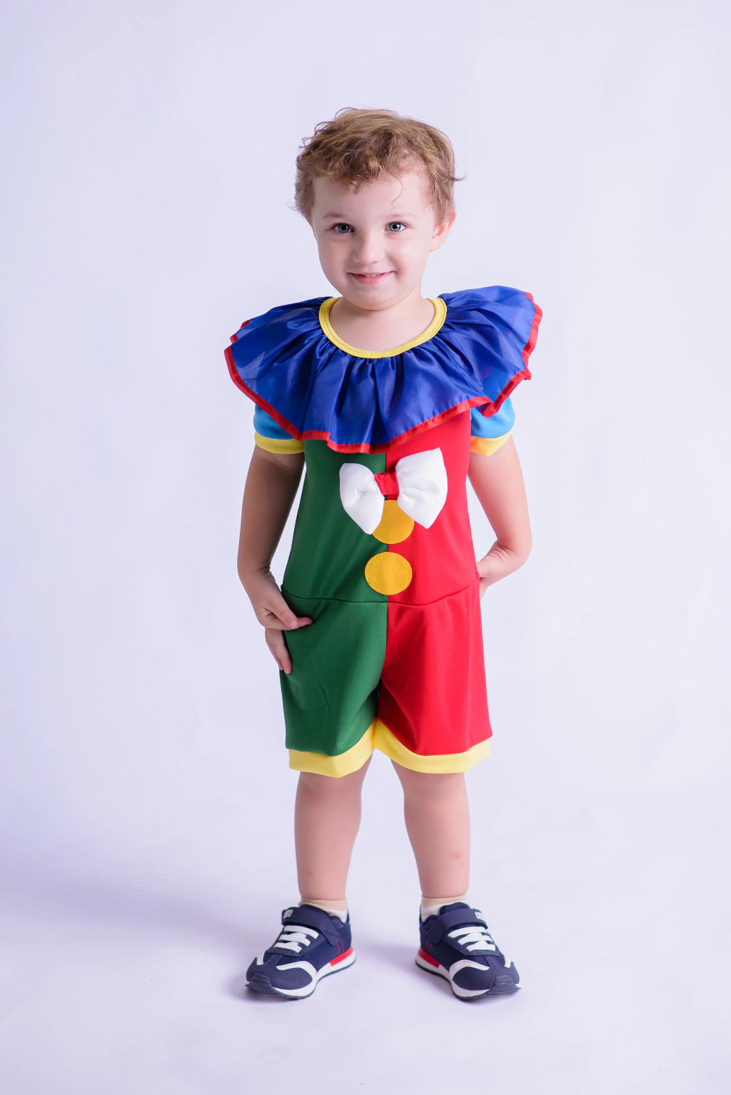 Fantasia Palhacinho Colorido Infantil
