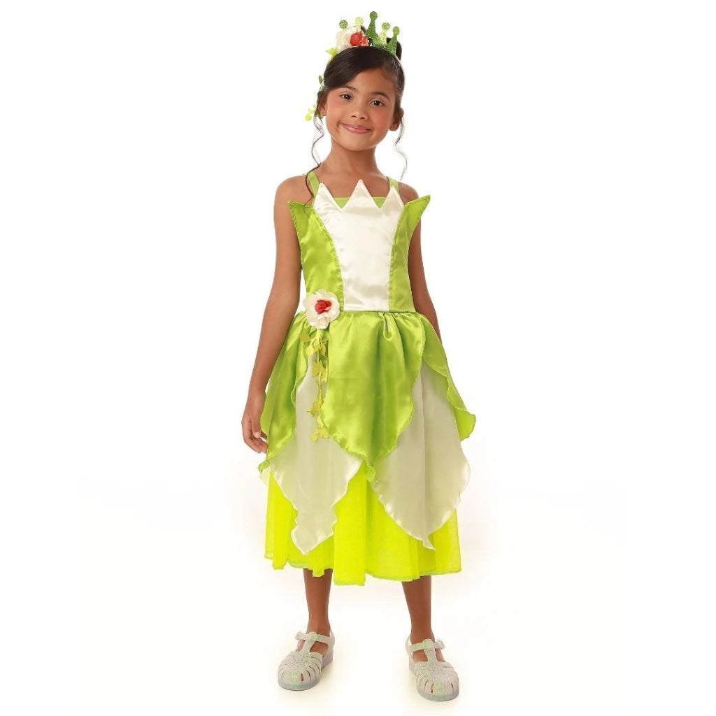 Fantasia Princesa Encanto Sapo Verde Infantil Luxo