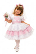 Vestido Junino-Noivinha do arraiá infantil