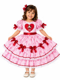 Vestido Caipira Infantil Bonequinha do Coração Luxo – Festa Junina