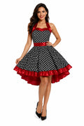 Vestido Anos 60 Poá Feminino Retrô Pin Up Luxo