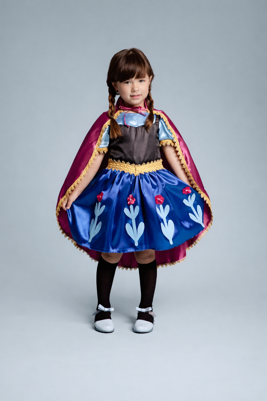 Fantasia Princesa  Ana do Reino Invernal Infantil