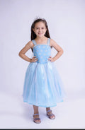 Fantasia Princesa Gelo Flocos de Neve Encantado Infantil