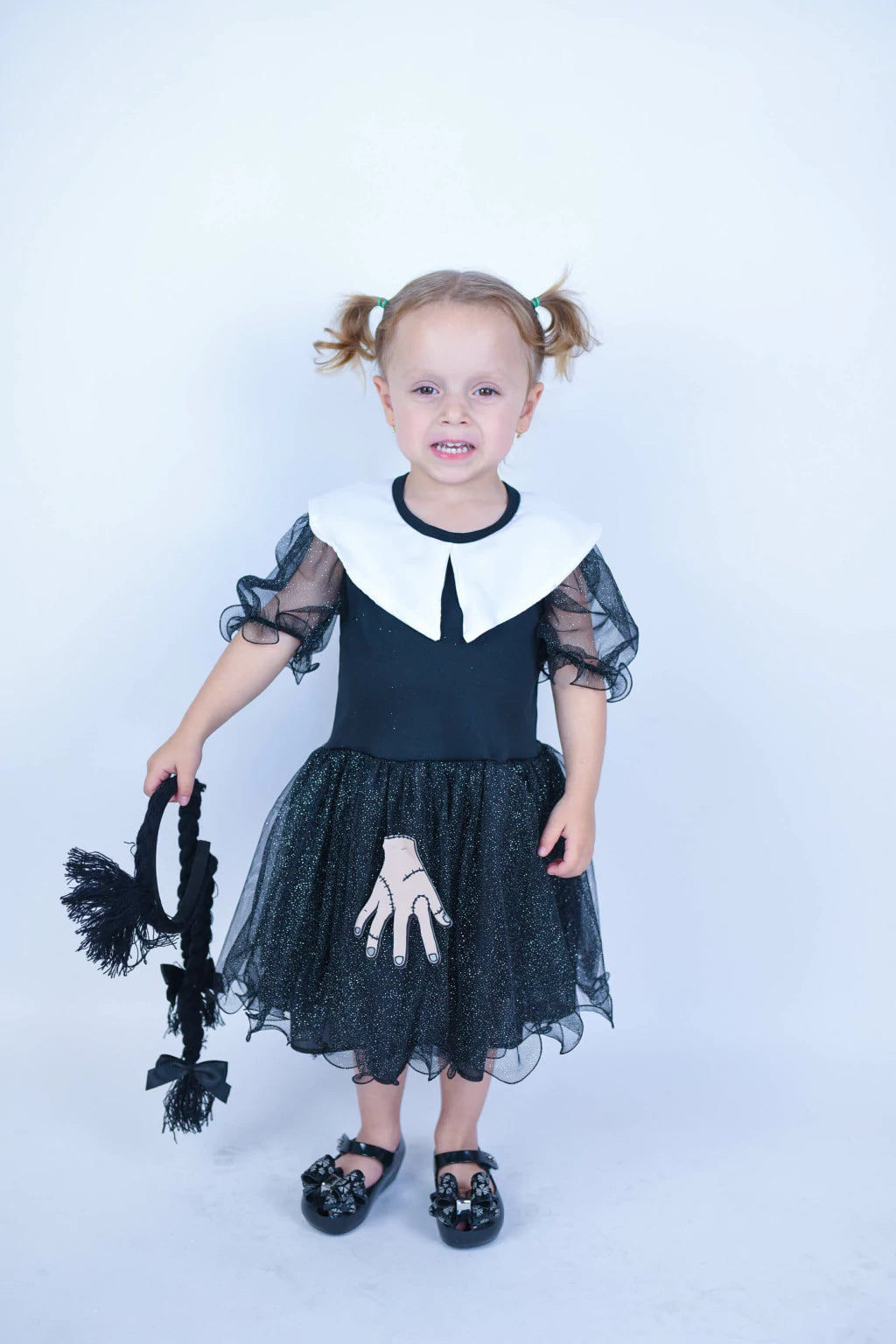 Fantasia Vestido Tule Infantil com Acessório