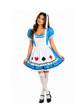 Fantasia Alice Clássica Cartas Feminina – Um toque de magia e encanto para sua festa
