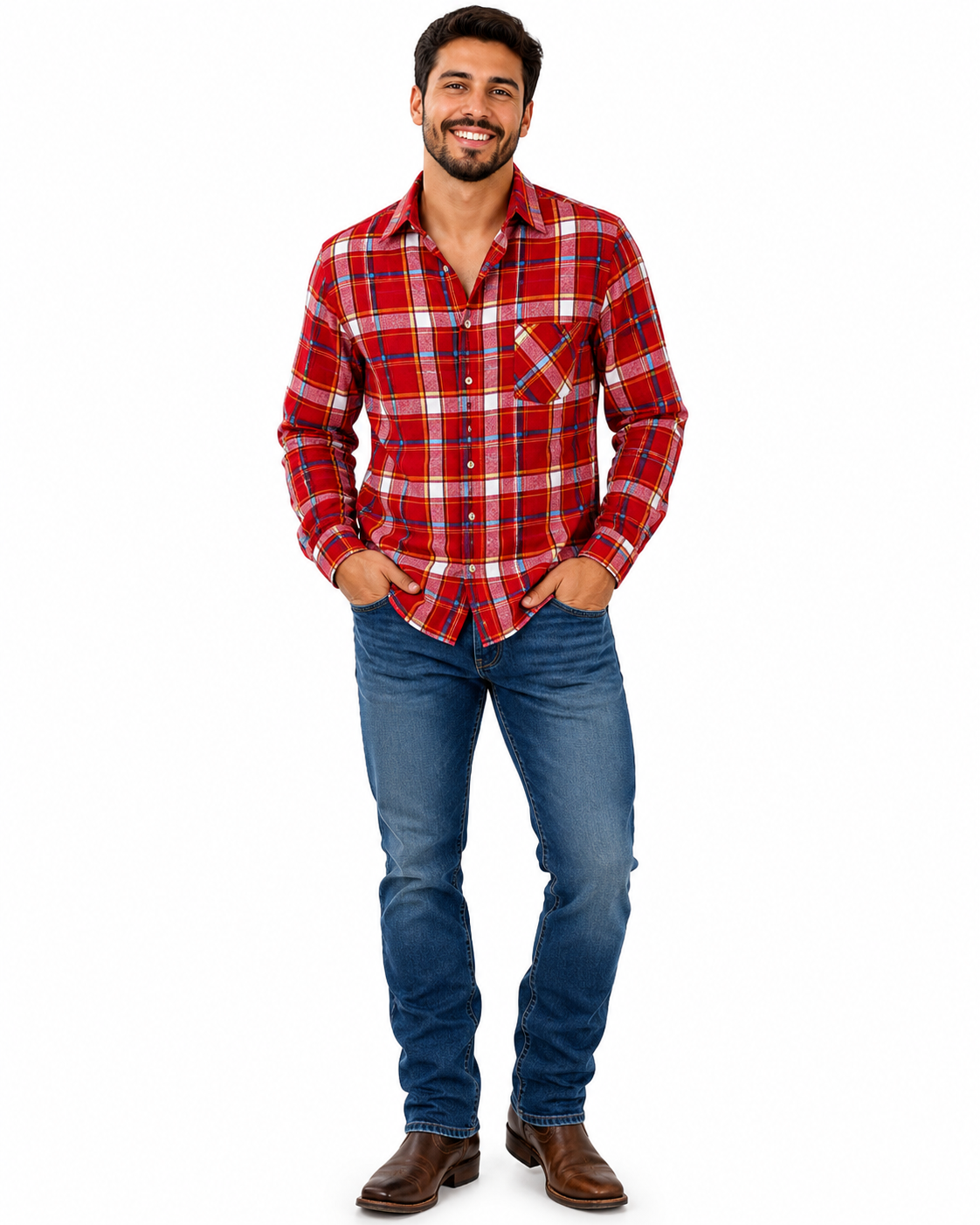 Camisa Xadrez Junina  Masculina