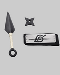 Kit Fantasia Ninja Infantil – Kunai + Shuriken + Faixa Ninja Cosplay
