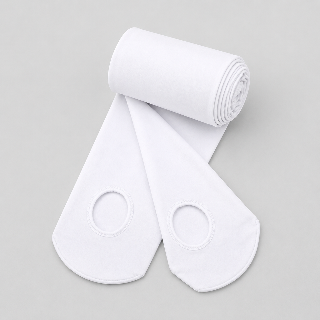 Meia Calça Soft para Ballet Adulto – Branco, Preto e Rosa