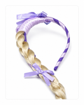 Tiara Infantil com Trança Loira Estilo Princesa – Acessório de Fantasia para Meninas