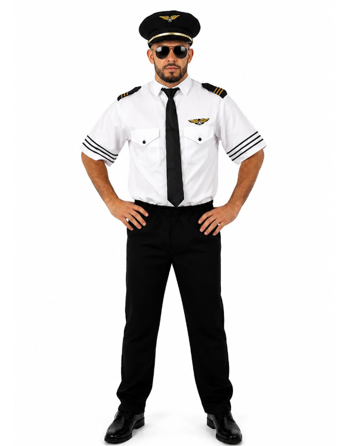 Fantasia Piloto de Avião Adulto