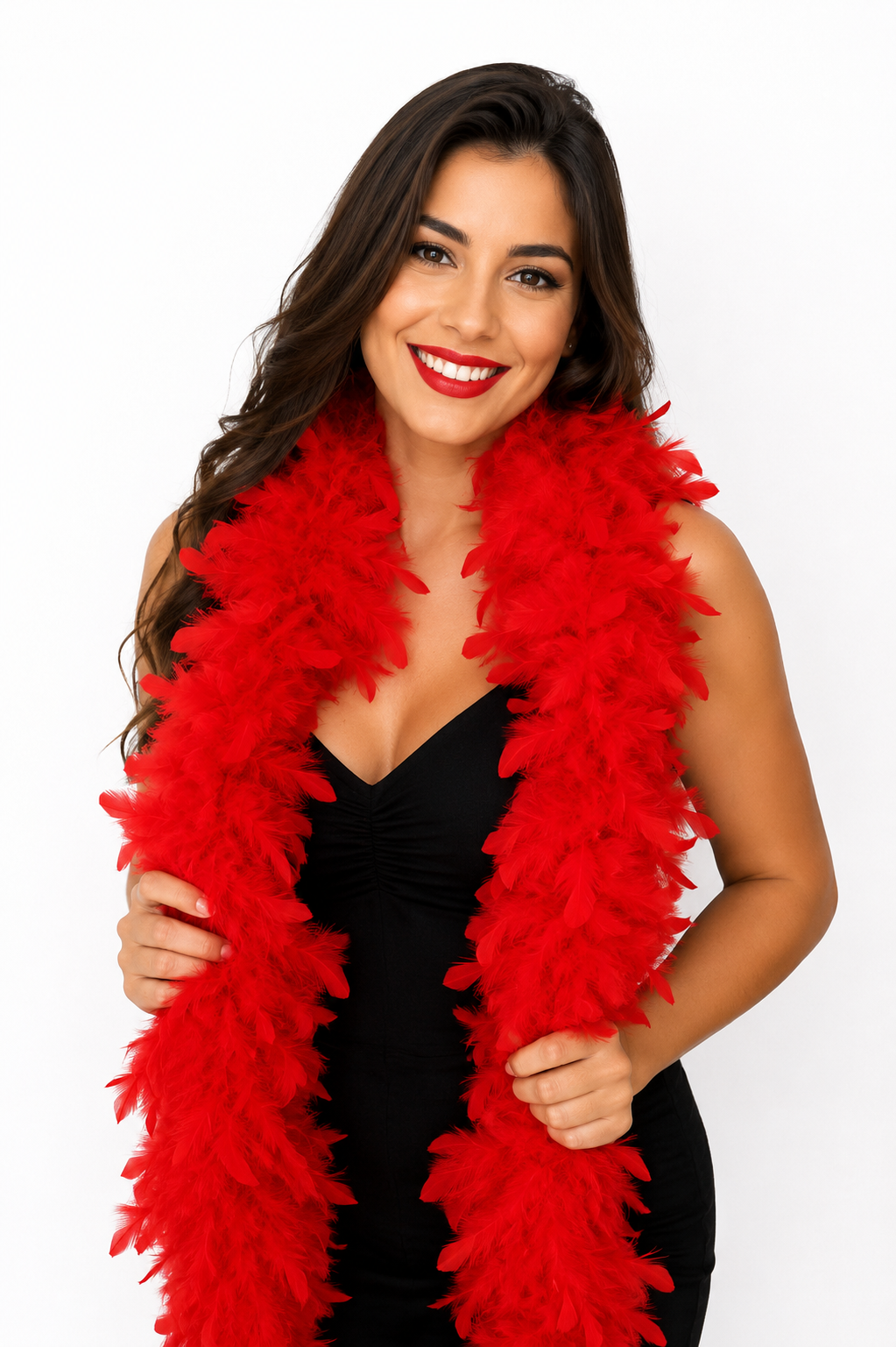 Boá de Plumas Colorido – Acessório para Fanta sias, Carna 1Hval e Festas