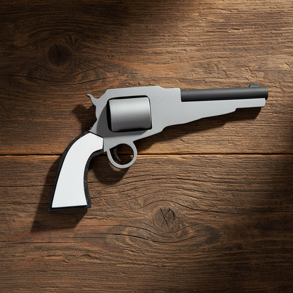 Pistola Cowboy de Brinquedo – Acessório Fantasia Faroeste Infantil
