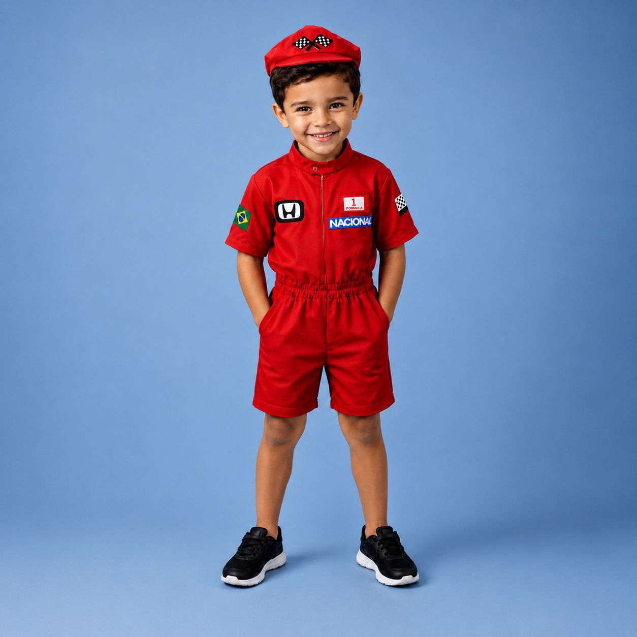 Fantasia Infantil de Piloto de Corrida