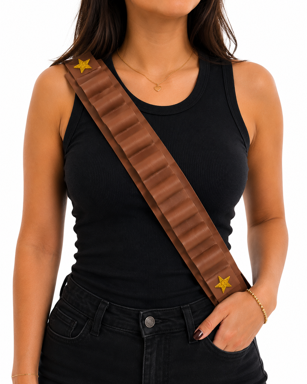 Cartucheira Cowboy Junina – Acessório Temático para Festa Junina ⭐