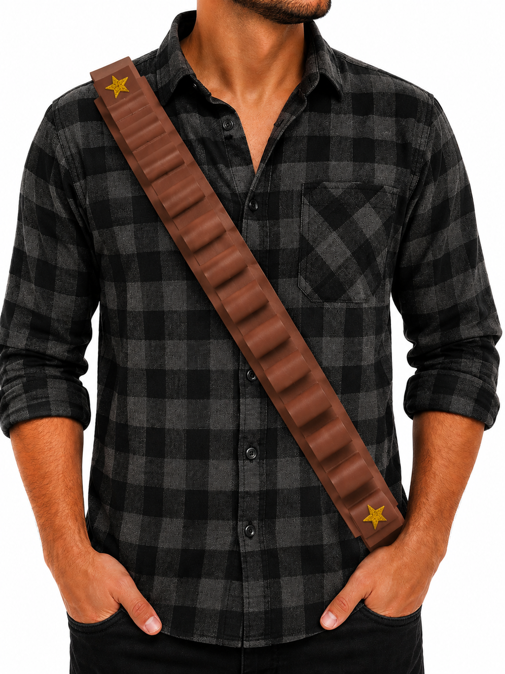 Cartucheira Cowboy Junina – Acessório Temático para Festa Junina ⭐