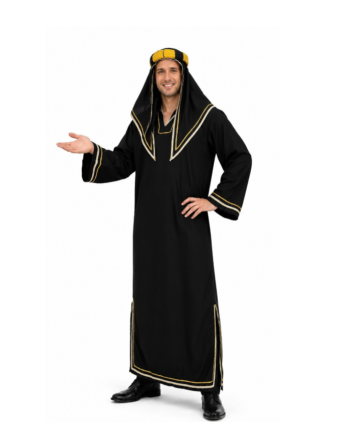 Fantasia Sheik Imperial Masculina – Elegância, tradição e presença marcante! ✨🕌