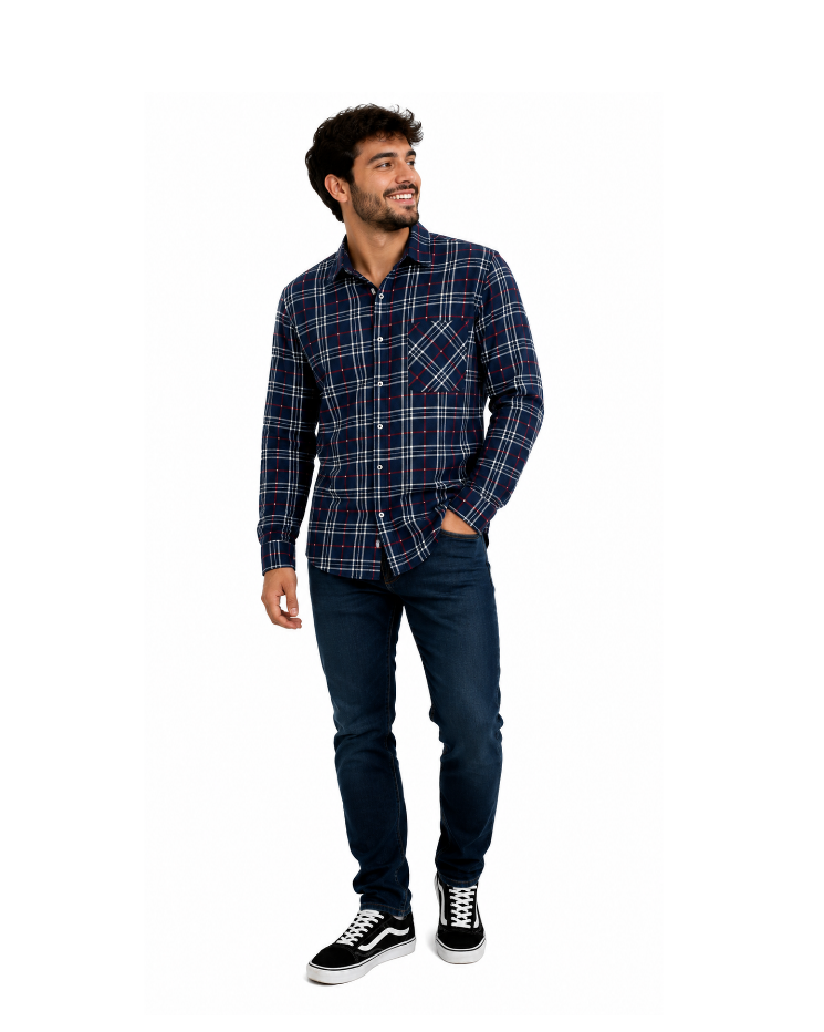 Camisa Xadrez Junina  Masculina