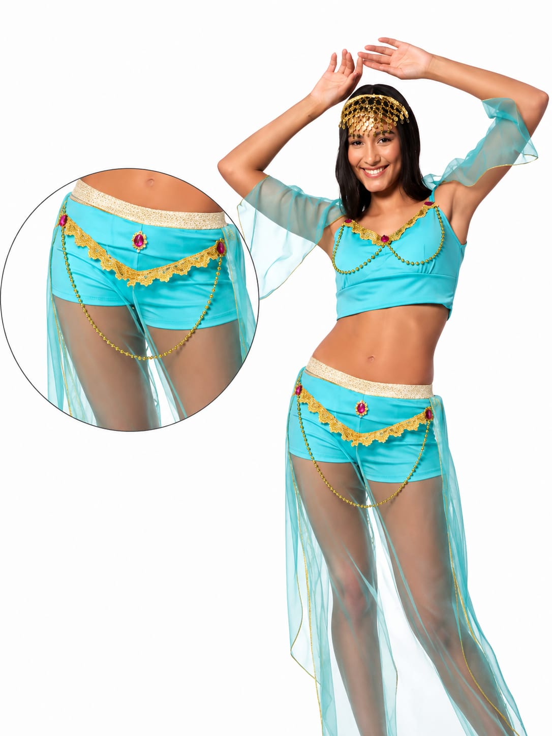 Fantasia Princesa Árabe Luxo Feminina – Elegância, magia e muito encanto!