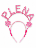 Tiara Plena com Glitter – Acessório Fantasia Infantil e Festa